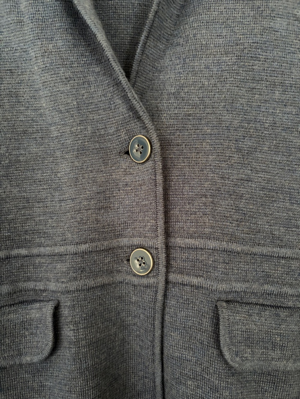 Talbots Blue Knit Blazer Jacket - Picture 7 of 9